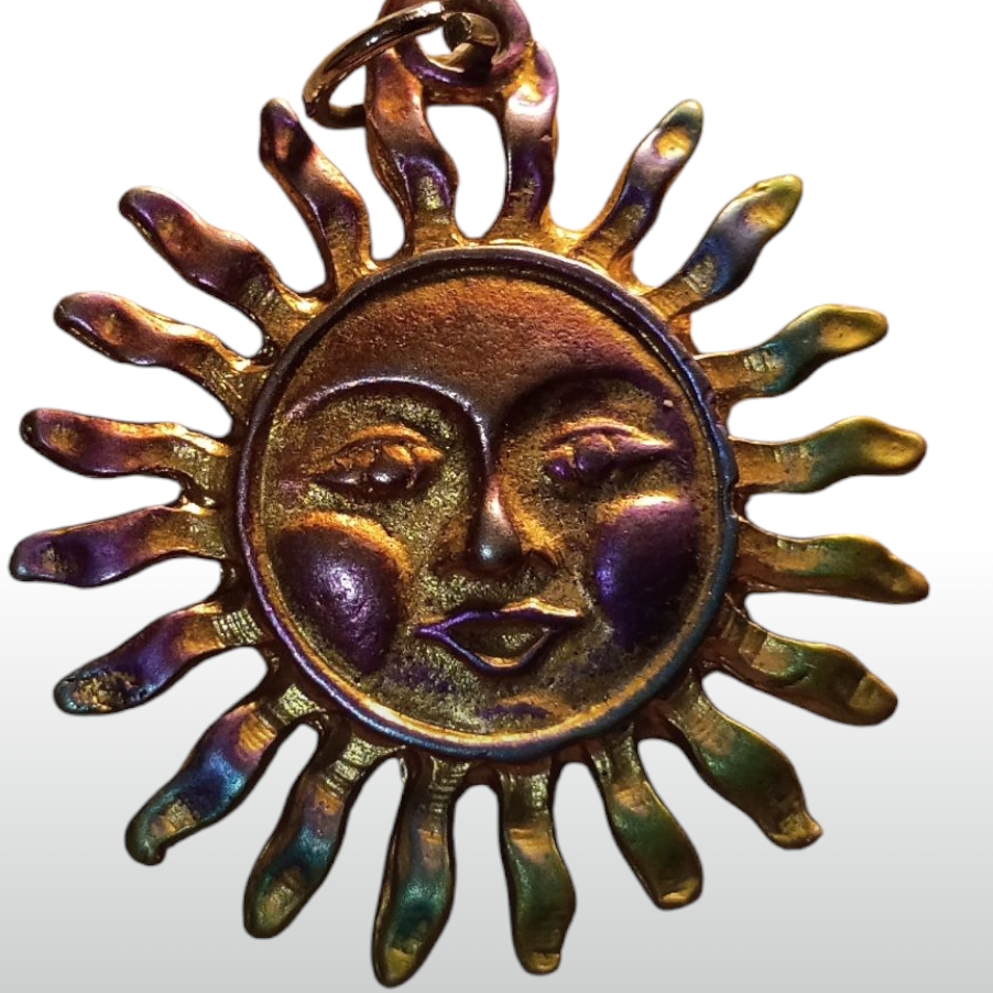 Colorful Sun Face Charm